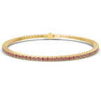 10kt Yellow Gold Darcy Round Lab Diamond Tennis Bracelet (7 Ct. Tw.) front image