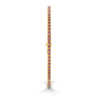 10kt Yellow Gold Darcy Round Lab Diamond Tennis Bracelet (7 Ct. Tw.) standing product image one