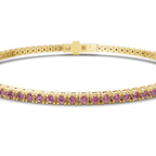 10kt Yellow Gold Darcy Round Lab Diamond Tennis Bracelet (7 Ct. Tw.) side right image one