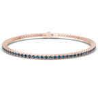 14kt Rose Gold Darcy Round Lab Diamond Tennis Bracelet (7 Ct. Tw.) front image