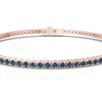 14kt Rose Gold Darcy Round Lab Diamond Tennis Bracelet (7 Ct. Tw.) side right image one