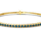 10kt Yellow Gold Darcy Round Lab Diamond Tennis Bracelet (7 Ct. Tw.) side right image one