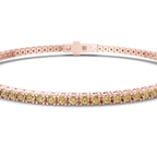 14kt Rose Gold Darcy Round Lab Diamond Tennis Bracelet (7 Ct. Tw.) side right image one