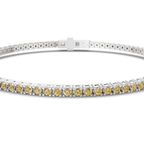 10kt White Gold Darcy Round Lab Diamond Tennis Bracelet (7 Ct. Tw.) side right image one