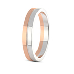 9ct Rose Gold Amour Couple Rings (1/8 Ct. Tw.) left