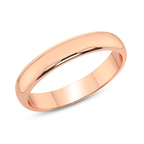 9ct Rose Gold Timeless Love Couple Rings top