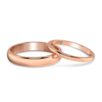 9ct Rose Gold Timeless Love Couple Rings front image