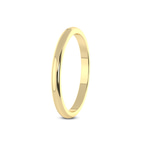 18kt Yellow Gold Timeless Love Couple Rings her left