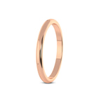 9ct Rose Gold Timeless Love Couple Rings her left