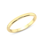 18kt Yellow Gold Timeless Love Couple Rings her top