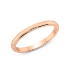9ct Rose Gold Timeless Love Couple Rings her top