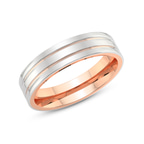 14kt Rose Gold Passion Couple Rings top