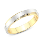 10kt Yellow Gold Infinite Love Couple Rings (1/50 Ct. Tw.) top