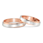 14ct Rose Gold Infinite Love Couple Rings (1/50 Ct. Tw.) front image