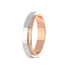 14ct Rose Gold Infinite Love Couple Rings (1/50 Ct. Tw.) her left