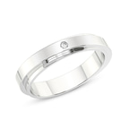 14kt White Gold Infinite Love Couple Rings (1/50 Ct. Tw.) her top