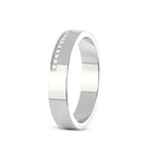 14kt White Gold Beau Couple Rings (1/10 Ct. Tw.) her left