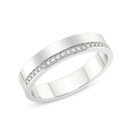 14kt White Gold Beau Couple Rings (1/10 Ct. Tw.) her top