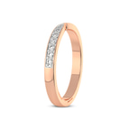 9ct Rose Gold Everlasting Love Couple Rings (1/5 Ct. Tw.) her left