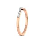 9ct Rose Gold Eternal Love Couple Rings (1/6 Ct. Tw.) her left