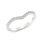Platinum Eternal Love Couple Rings (1/6 Ct. Tw.) her top