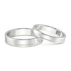 Platinum Forever Love Couple Rings front image