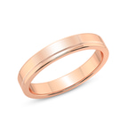 9ct Rose Gold Forever Love Couple Rings her top