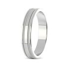 18kt White Gold Irreplaceable Love Couple Rings left