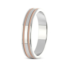 18kt Rose Gold Irreplaceable Love Couple Rings left