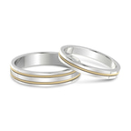 10kt Yellow Gold Irreplaceable Love Couple Rings front image