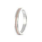 18kt Rose Gold Irreplaceable Love Couple Rings her left