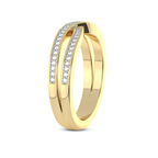14kt Yellow Gold Ardor Couple Rings (1/4 Ct. Tw.) her left