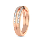 9ct Rose Gold Ardor Couple Rings (1/4 Ct. Tw.) her left
