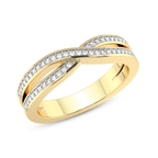 14kt Yellow Gold Ardor Couple Rings (1/4 Ct. Tw.) her top