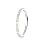14kt White Gold Classic His & Her Couple Rings her left