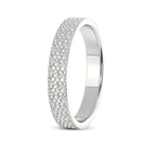 14kt White Gold Endless Love Couple Rings left