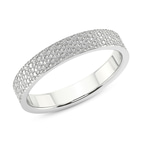 14kt White Gold Endless Love Couple Rings top