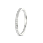 14kt White Gold Endless Love Couple Rings her left