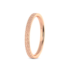 9ct Rose Gold Endless Love Couple Rings her left