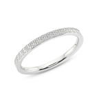 14kt White Gold Endless Love Couple Rings her top