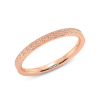 9ct Rose Gold Endless Love Couple Rings her top