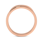 9ct Rose Gold Love Bond Couple Rings (1/20 Ct. Tw.) right