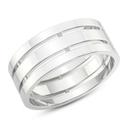 14kt White Gold Unfading Love Couple Rings (1/4 Ct. Tw.) top