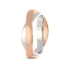9ct Rose Gold Immortal Love Couple Rings her left