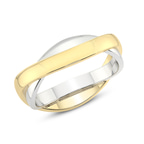 9ct Yellow Gold Immortal Love Couple Rings her top