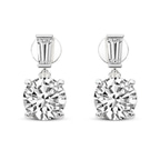 14kt White Gold Sabela Dangling Lab Diamond Earrings front image