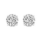 Platinum Mriya Love Solitaire Lab Diamond Earrings front image