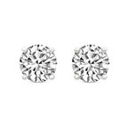 9ct Yellow Gold Mriya Love Solitaire Lab Diamond Earrings front image