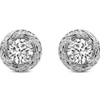 14kt White Gold Luxe Lab Diamond Stud Earrings front image