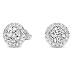 14kt White Gold Solice Lab Diamond Stud Earrings side image